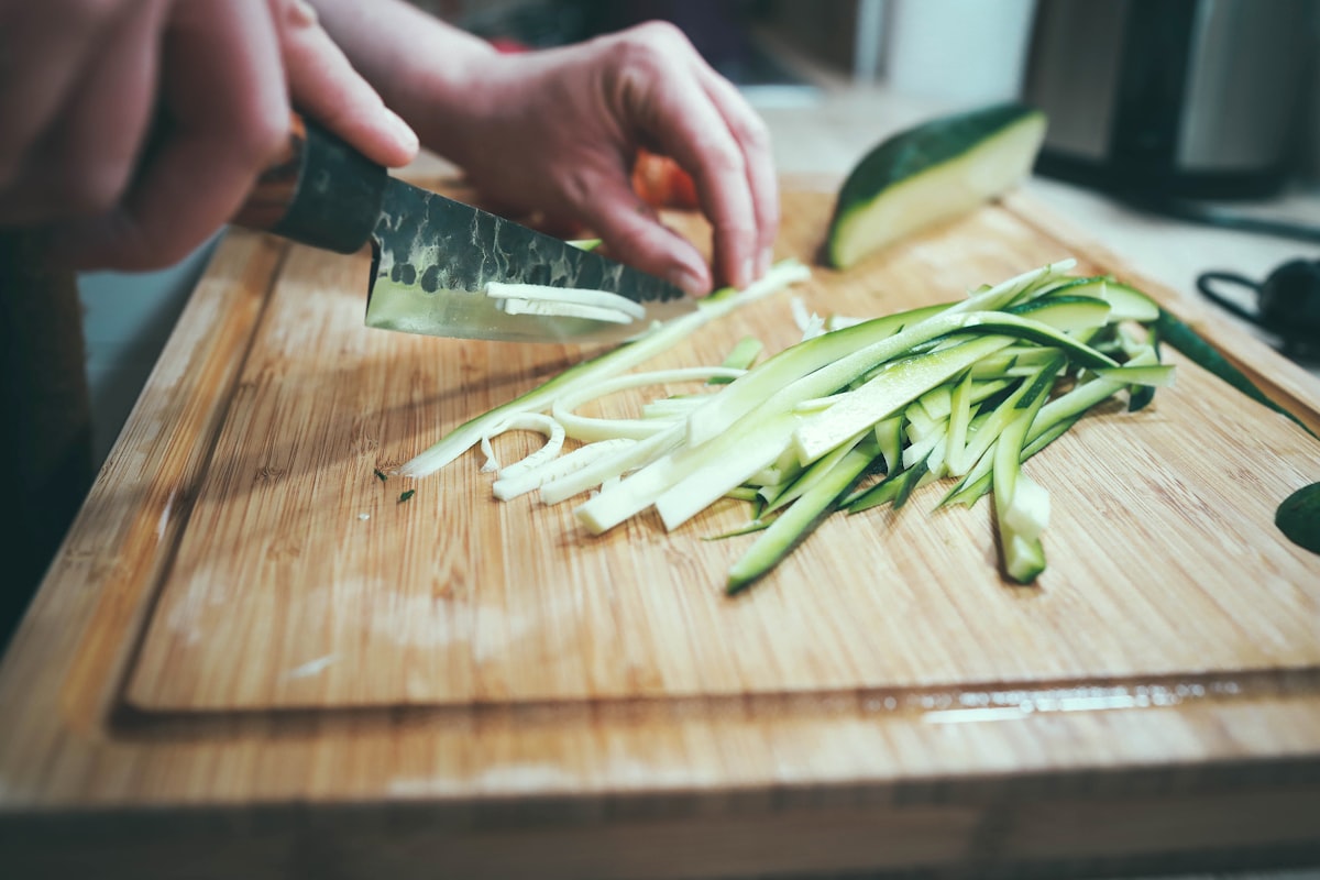 Steamed vegetables with herbs