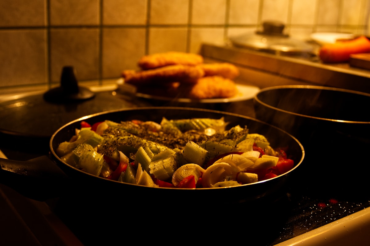 Stir-fried greens