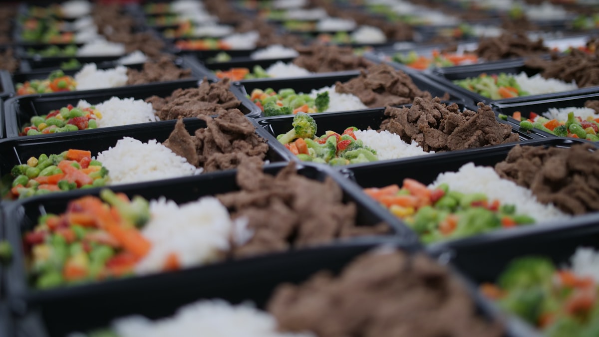 Fresh salad preparation